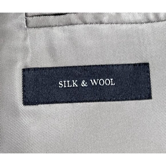 Ermenegildo Zegna 3 Button Wool & Silk Blue & Brown Sports Coat Blazer Size 44R - Picture 7 of 10